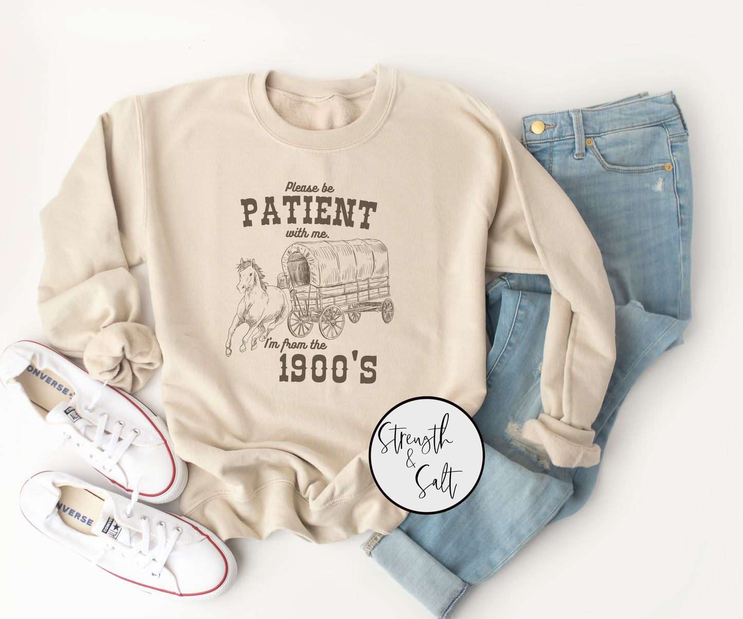 Be Patient Crewneck