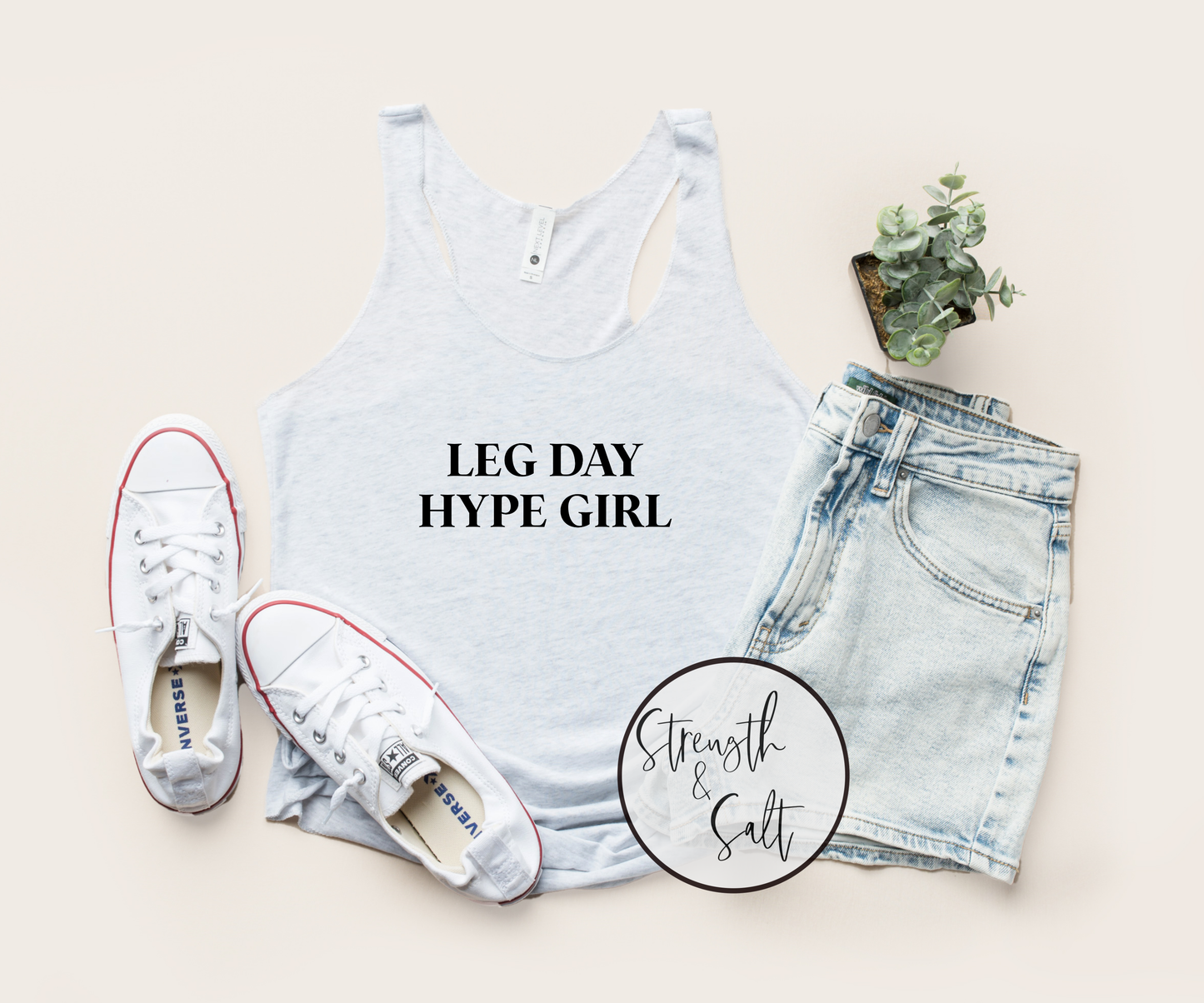 Leg Day Hype Girl Racerback
